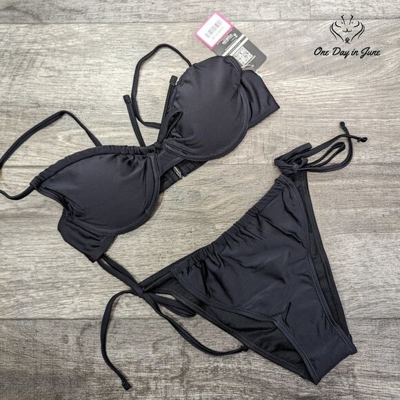 Shekini Underwire Drawstring Bikini Swimsuit Size S - Picture 1 of 4